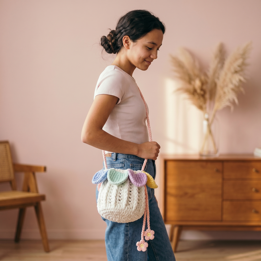 Lily's Crochet Flower Bag